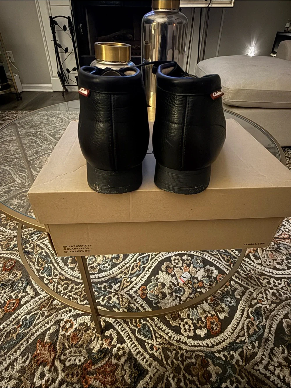 Clarks Stinson Hi Leather Wallabee